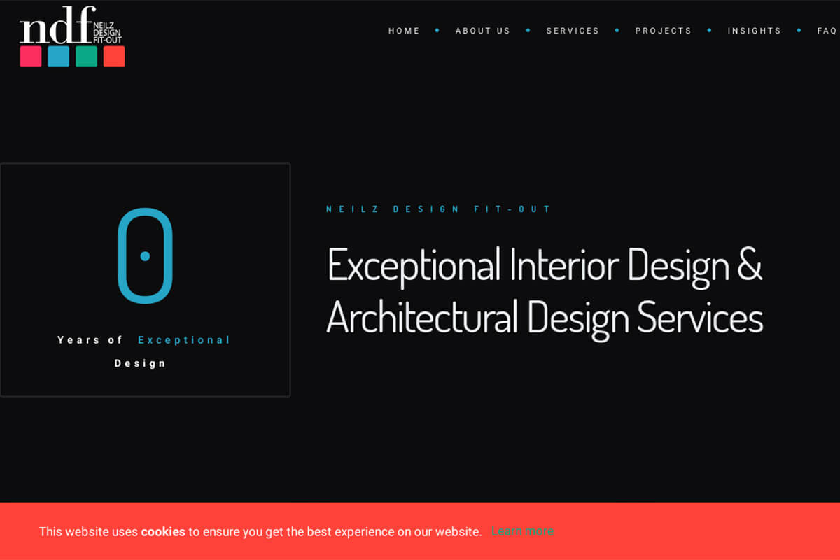 Neilz Design Fit-Out Website